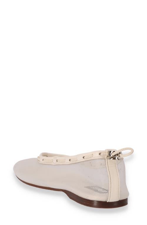 Alohas Gill Mesh Ballet Flat In White