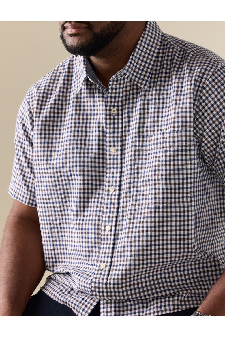 Big & Tall Double Slub Sport Shirt, Alternate, color, SAIL WHITE