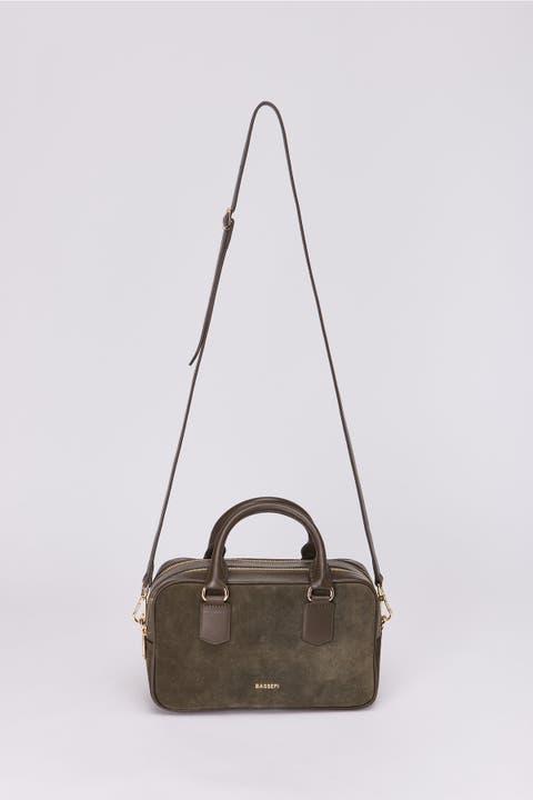 Sara Leather Structured Bassepi Mini Bag