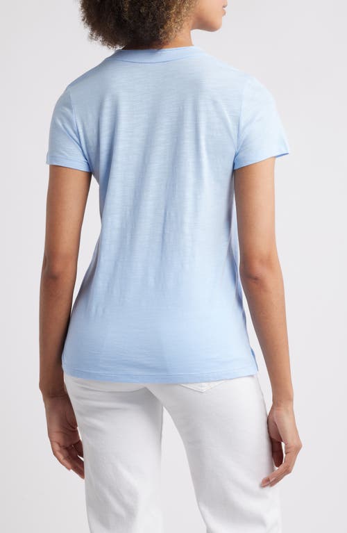 Caslonr Caslon(r) Cotton & Modal V-neck T-shirt In Blue Windsurfer
