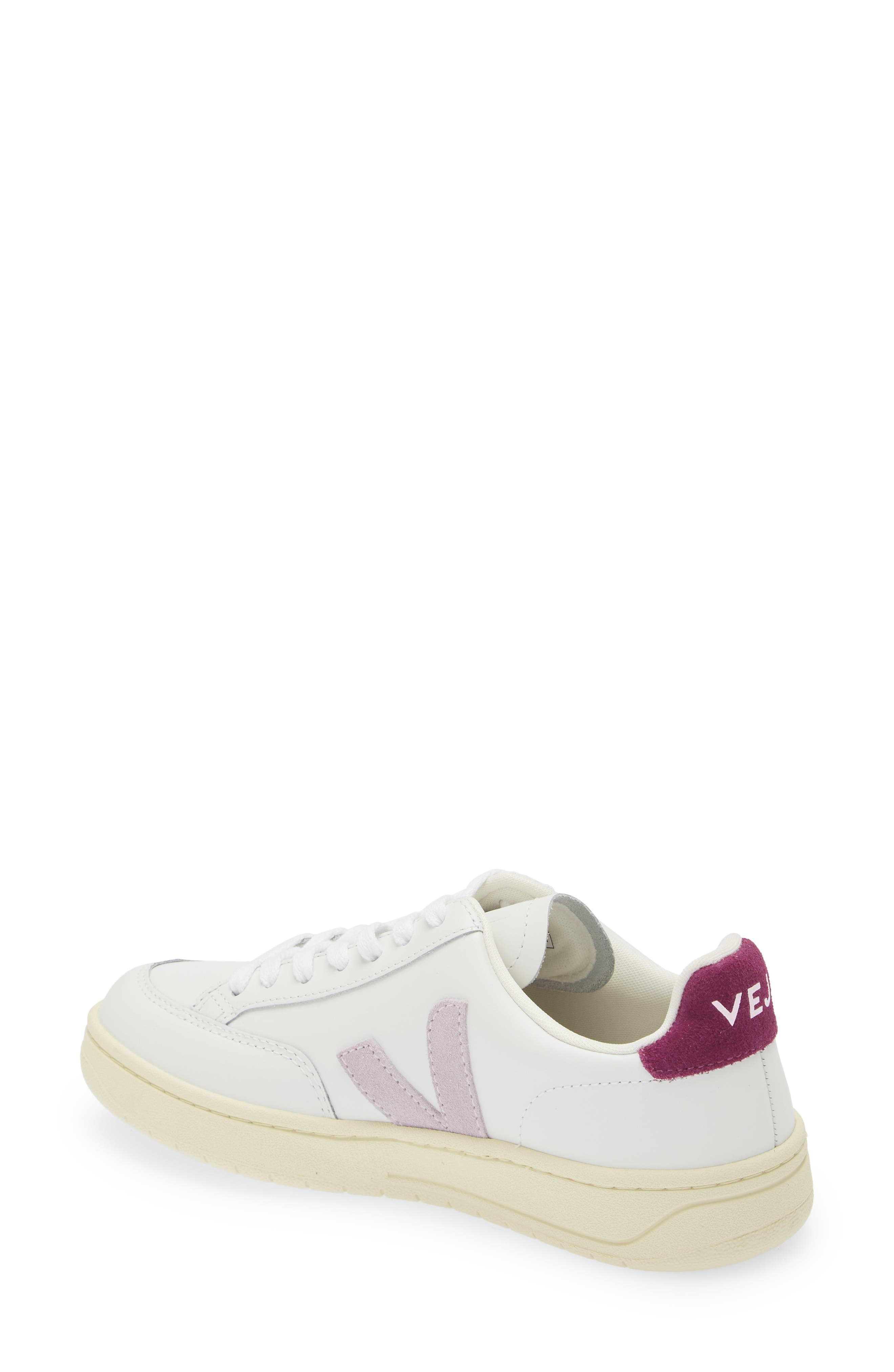 Veja V-12 Sneaker, Alternate, color, Extra-White Parme Magenta