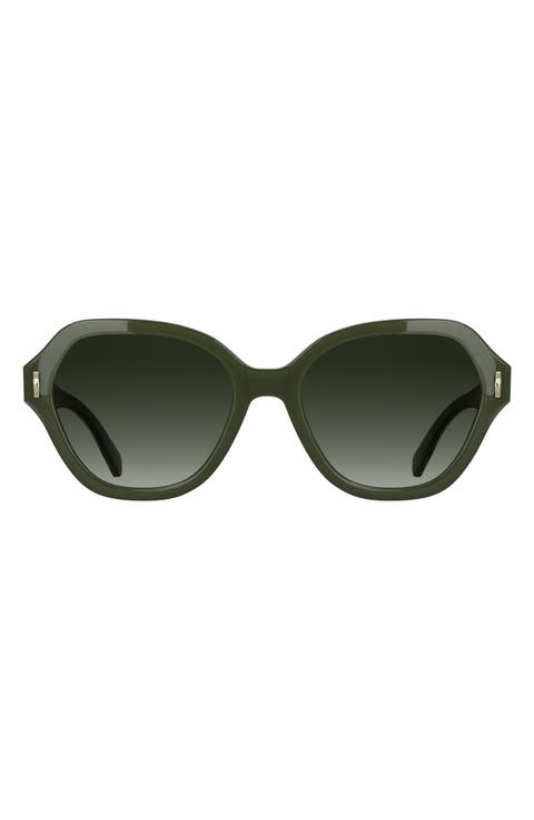 Roseau 56mm Gradient Modified Rectangular Sunglasses
