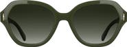 Longchamp Roseau 56mm Gradient Modified Rectangular Sunglasses
