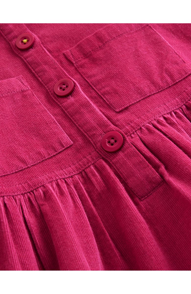 Mini Boden Kids' Aubrey Puff Sleeve Corduroy Shirtdress, Alternate, color,