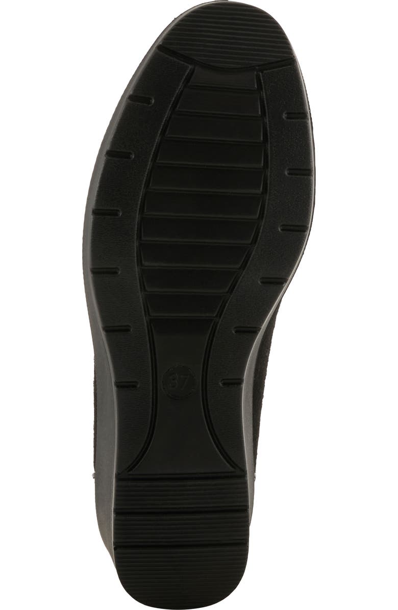 Flexus by Spring Step Macadi Cap Toe Platform Wedge Pump, Alternate, color, Black