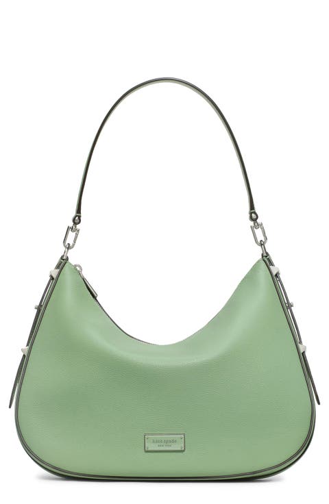 large liv pebble leather hobo bag