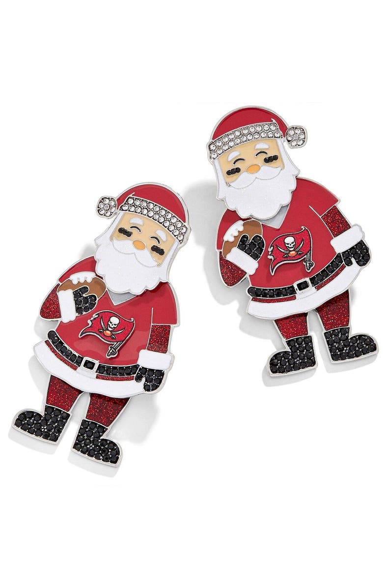 BaubleBar Women's BaubleBar Tampa Bay Buccaneers Santa Claus Earrings, Main, color, Red