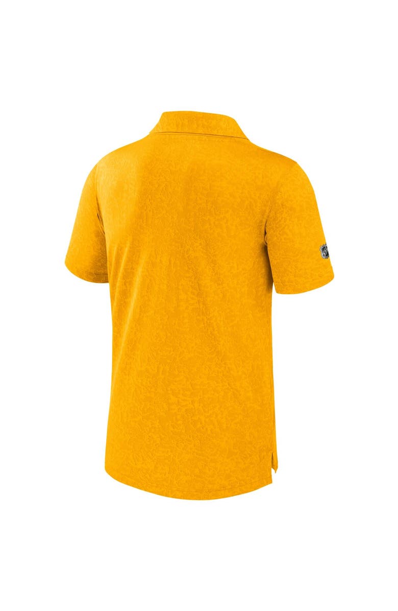 FANATICS Men's Fanatics  Gold Nashville Predators Authentic Pro Jacquard Polo, Alternate, color, Gold