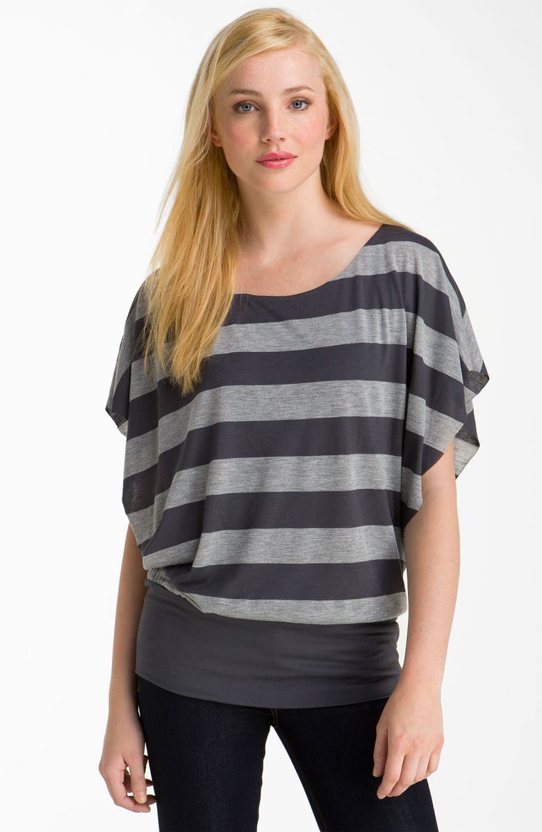 Olivia Moon Banded Hem Stripe Top, Main, color, 