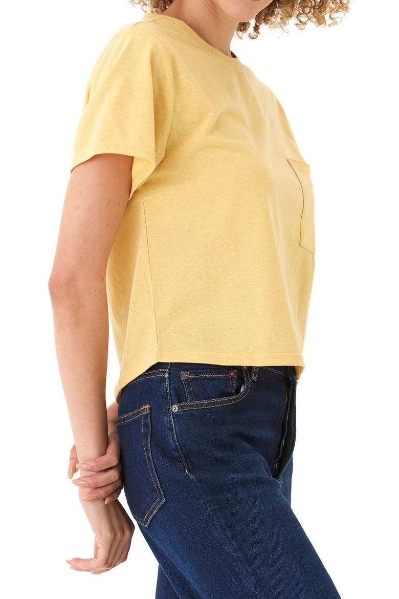 Shelbie Pocket T-Shirt, Alternate, color, BUTTERSCOTCH