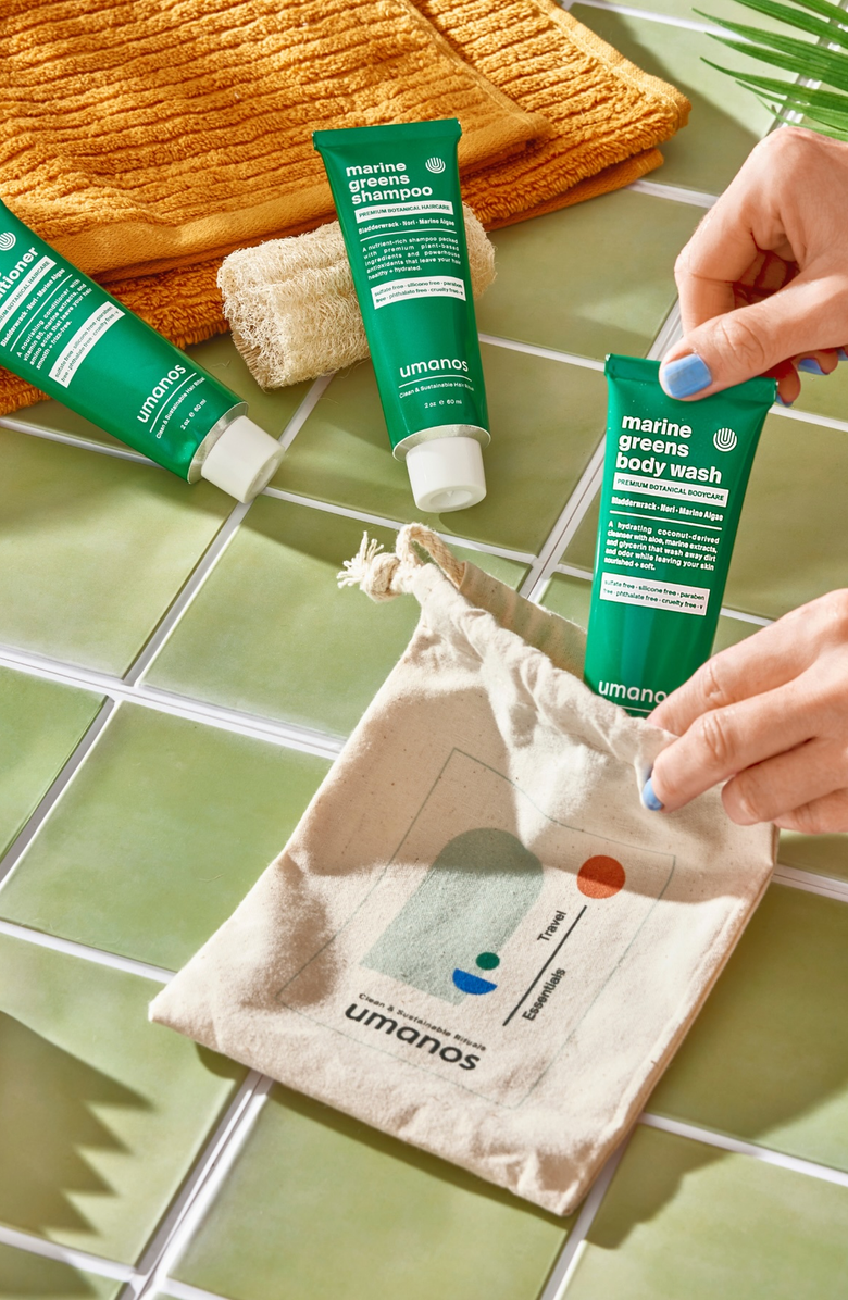 umanos Mini Travel Shower Set, Alternate, color, NO COLOR