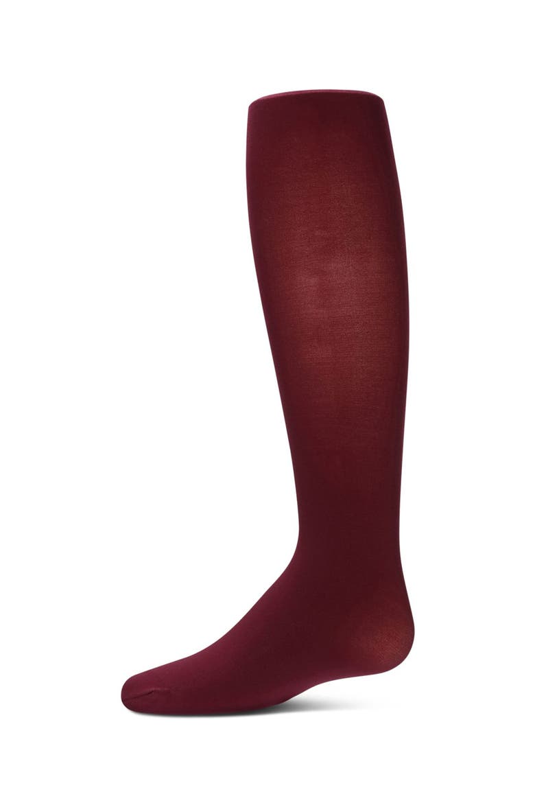 Winter Opaque Nylon Tights, Main, color, Maroon