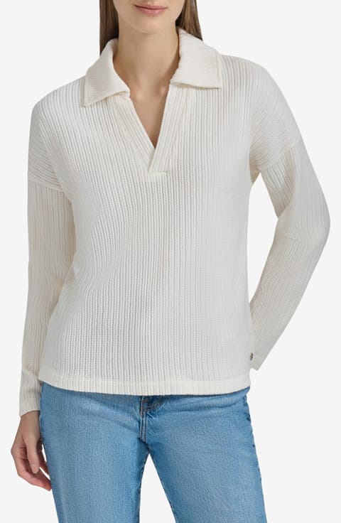 Long Sleeve Polo Sweater