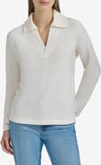Andrew Marc Long Sleeve Polo Sweater