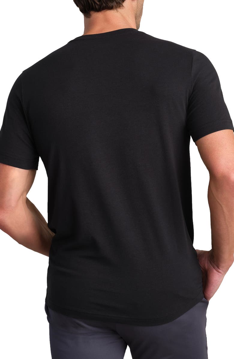 Rhone Slim Fit Performance T-Shirt, Alternate, color, Pure Black