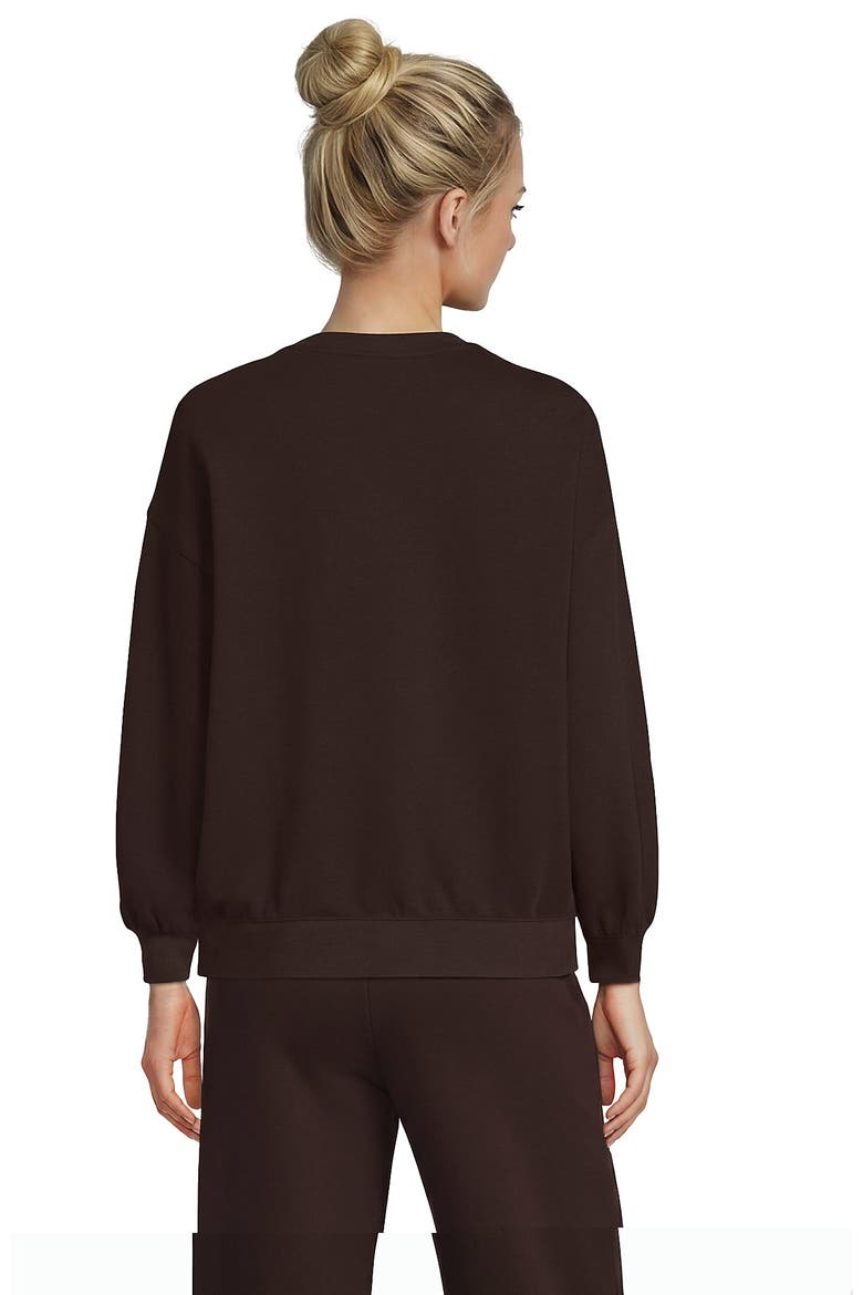 Serious Sweats Relaxed Long Sleeve Crew Neck Sweatshirt - Set Top, Alternate, color, Rich Seal Brown