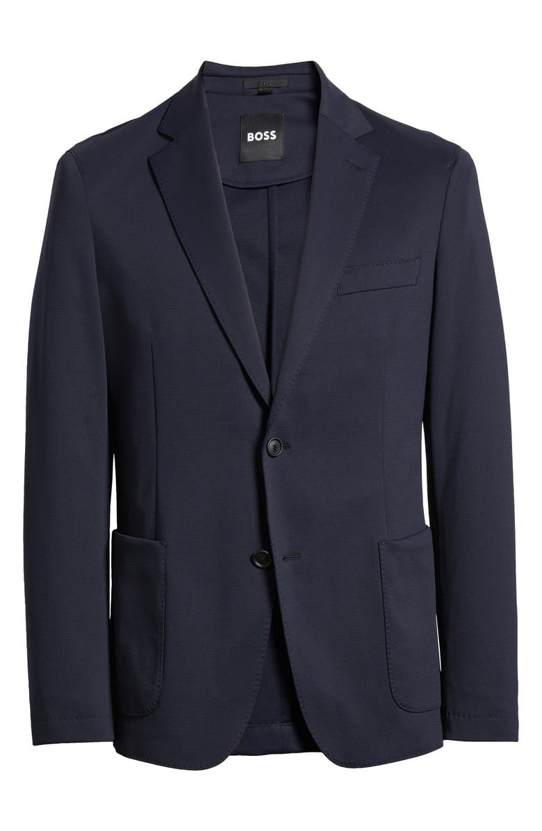 BOSS Hanry Solid Navy Stretch Sport Coat, Alternate, color,