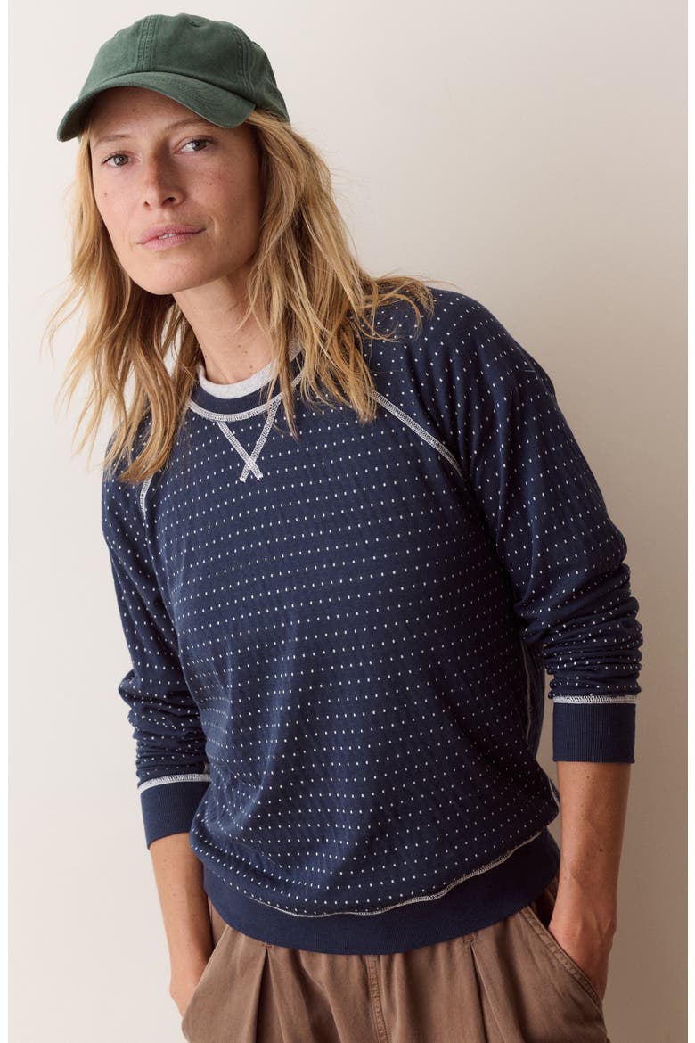Raglan Sleeve Reversible Cotton Blend Top, Alternate, color, TWILIGHT STRIPE