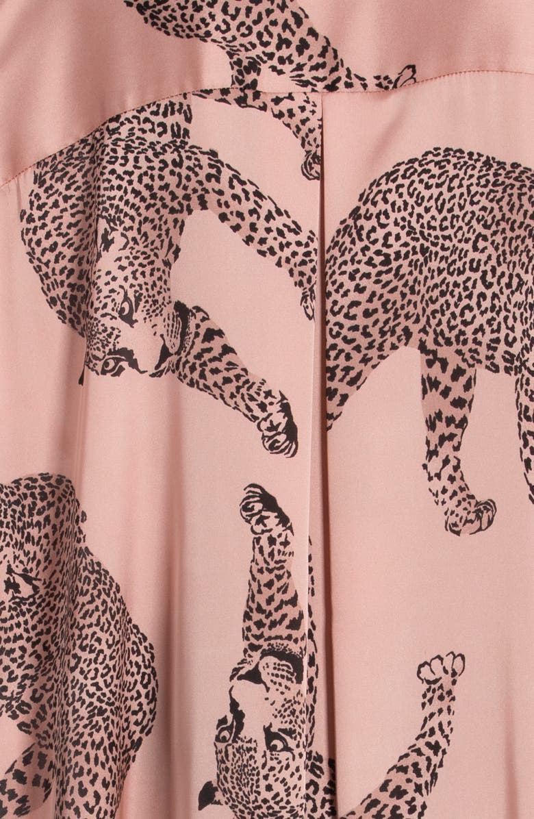 Midnight Bakery Print Satin Short Pajamas, Alternate, color,