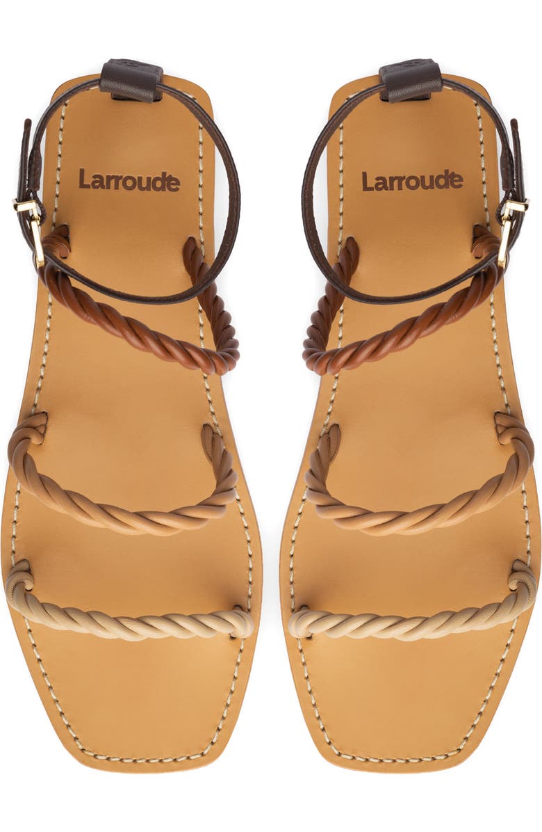 Larroudé Santorini Twist Strap Sandal, Alternate, color,