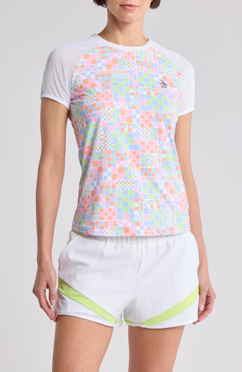 Original Penguin Checker Tennis T-Shirt, Main, color,