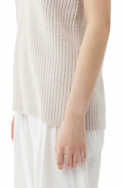 Gobi Mongolian Cashmere Cotton Cashmere  Vest In Lavender Blue