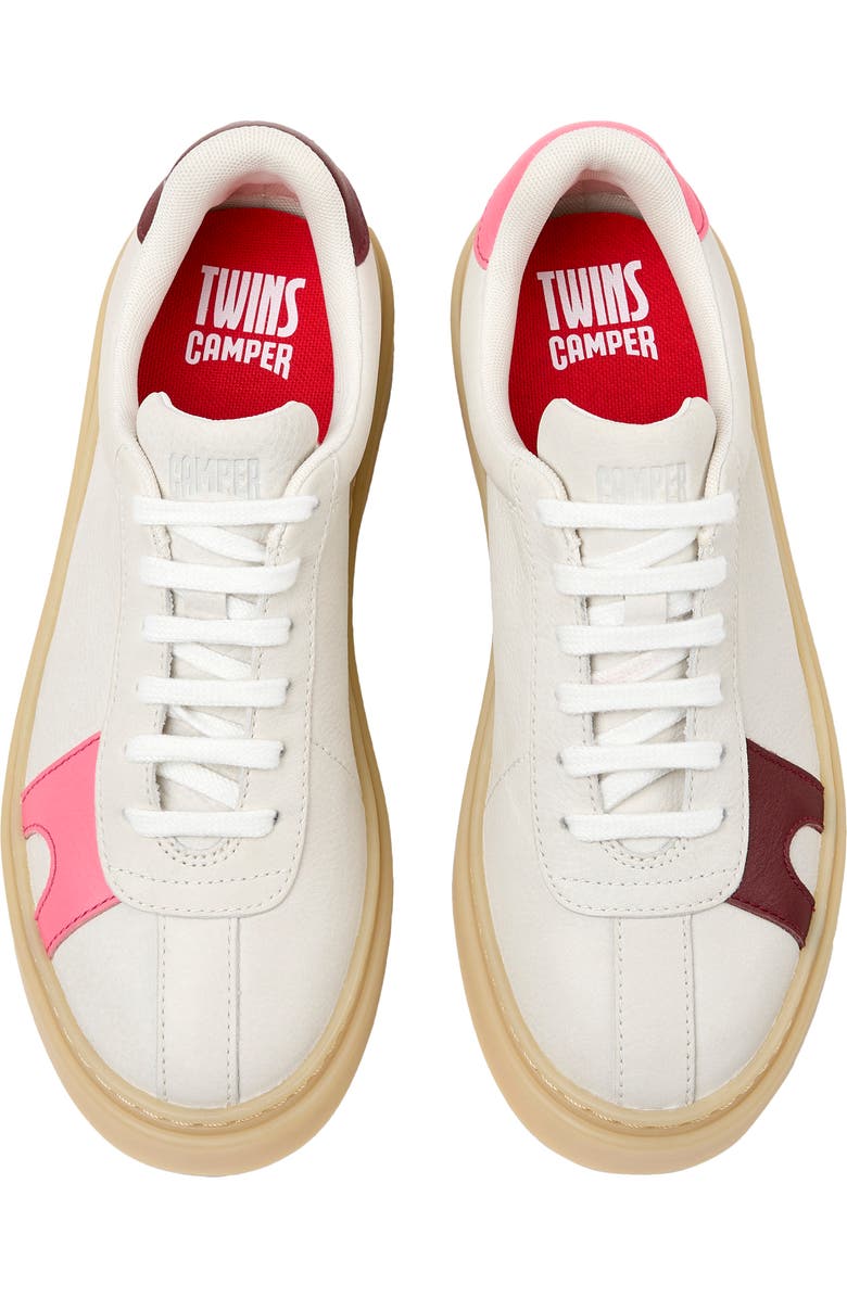 Camper Runner Twentyfive Twins Mismatch Sneaker, Main, color, White Natural