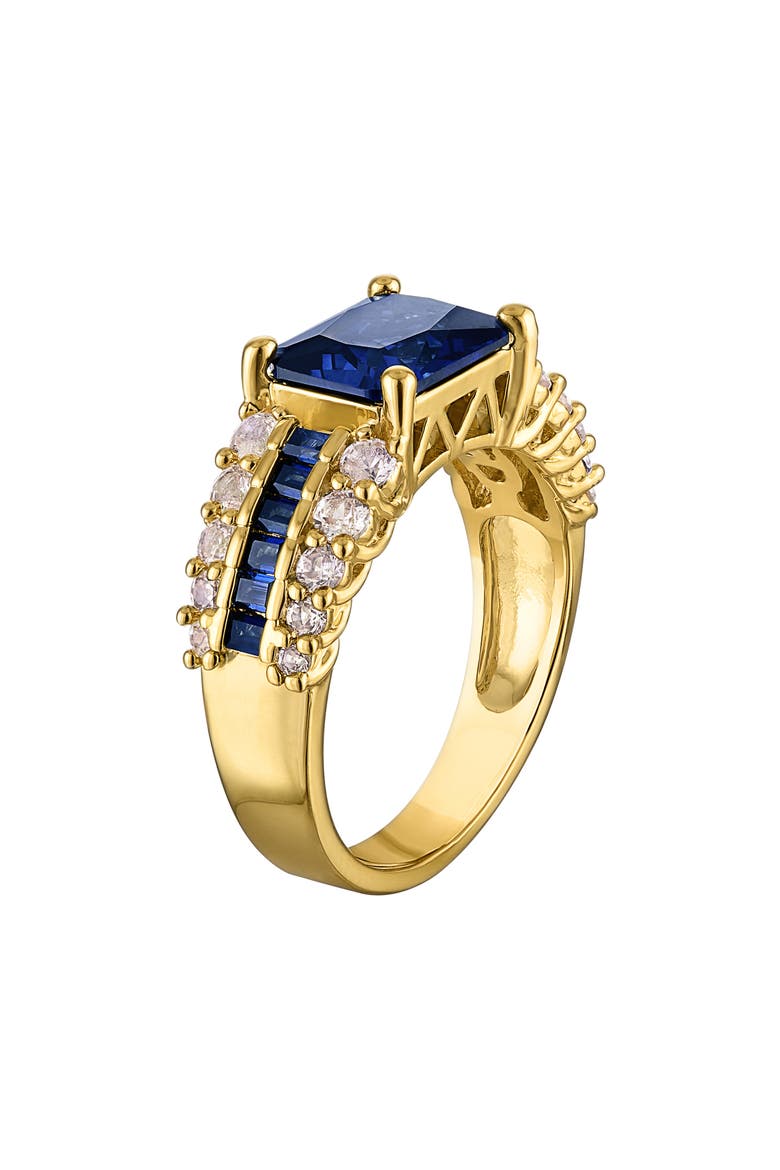 Lab Created Sapphire Ring, Alternate, color, SAPPHIRE