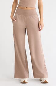 MPG Cozy Fleece Wide Leg Pants