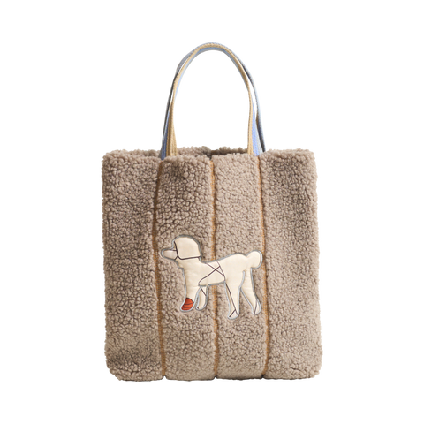 "Pan Pan" Shearling Tote Bag
