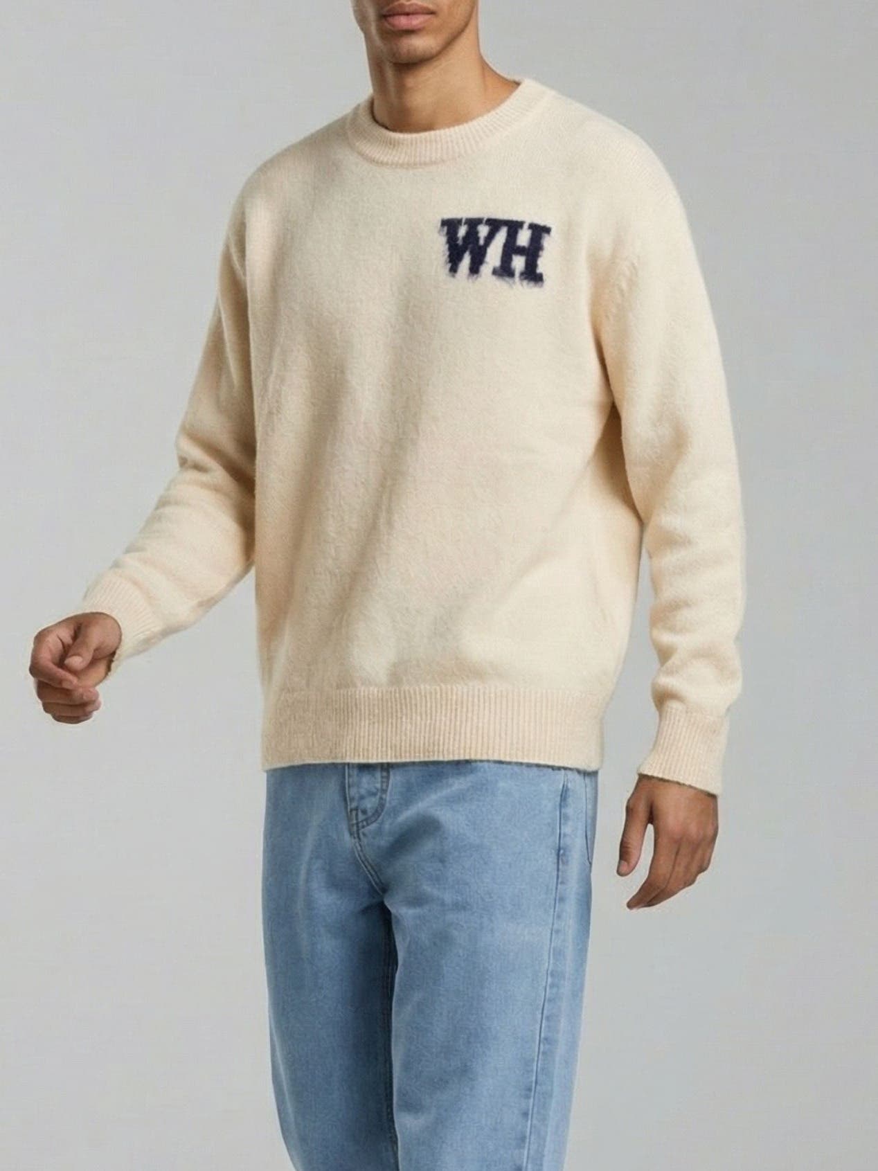 Crew Neck Logo Sweater - image 3