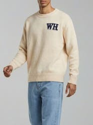 Walker & Hunt Crew Neck Logo Sweater