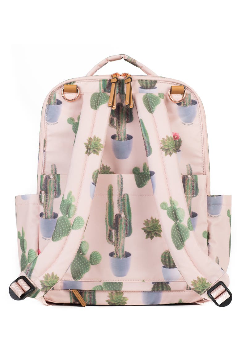 On the Go Water Resistant Diaper Backpack, Alternate, color, CACTUS PRINT