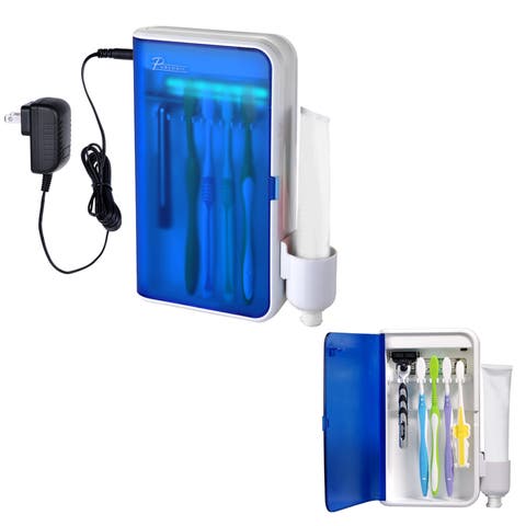 UV Toothbrush Sterilizer Cleaner w/ AC Adapter