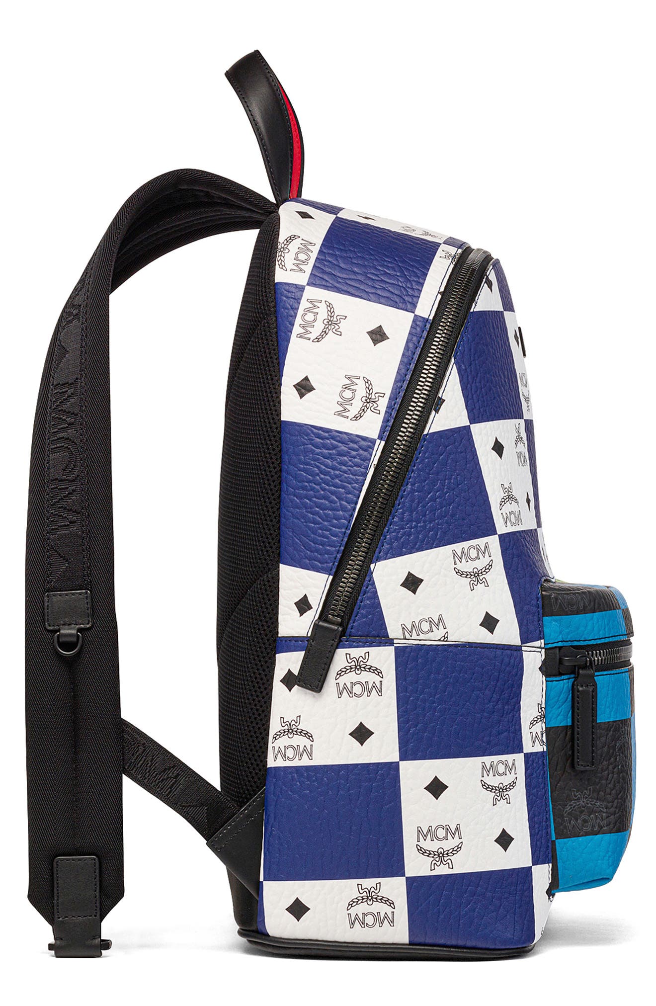 MCM Medium Stark Visetos Coated Canvas Backpack, Alternate, color, 