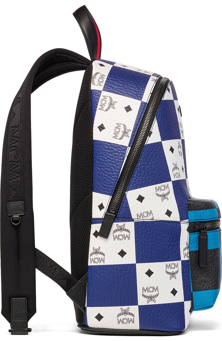 MCM Medium Stark Visetos Coated Canvas Backpack, Alternate, color,