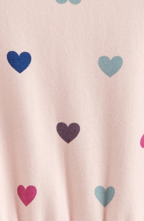 Tucker + Tate Print Fleece Romper In Pink