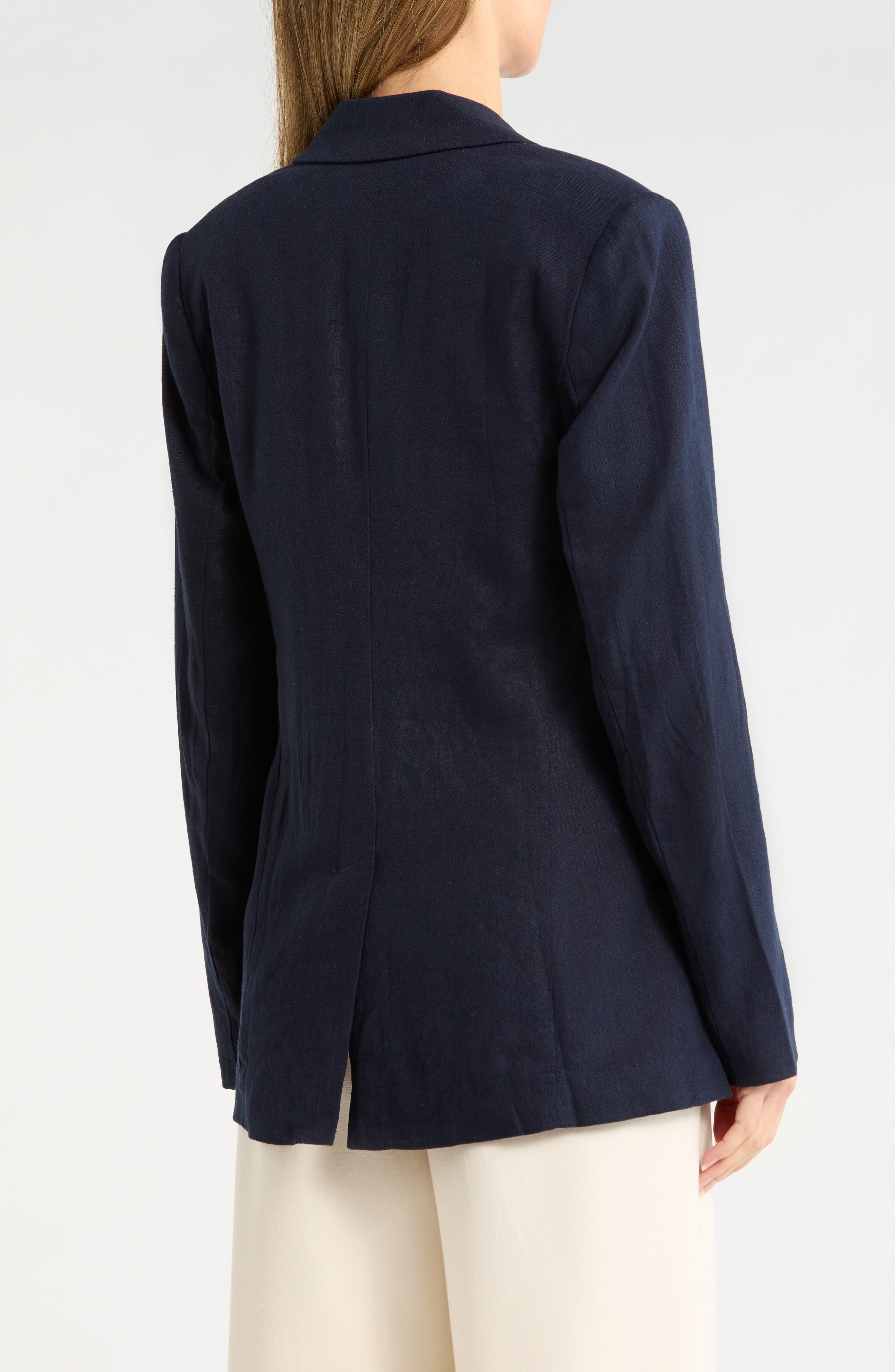 Classic Fit Linen Blend Blazer - image 3
