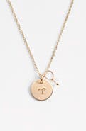 Nashelle 14k-Gold Fill & Semiprecious Birthstone Zodiac Mini Disc Necklace