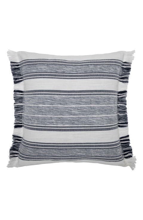 Yarn Dye Stripe Accent Pillow