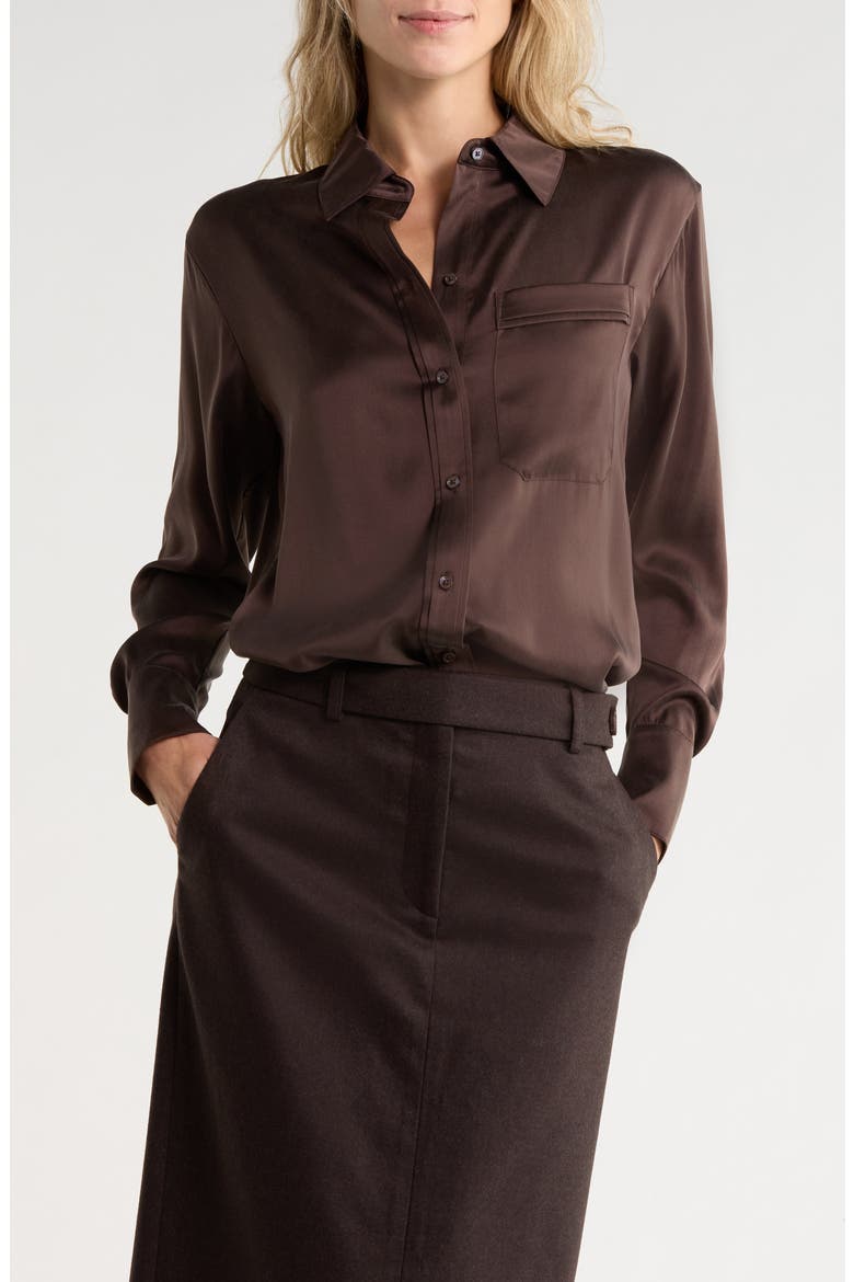 Joey Stretch Silk Shirt, Main, color, DELICIOSO