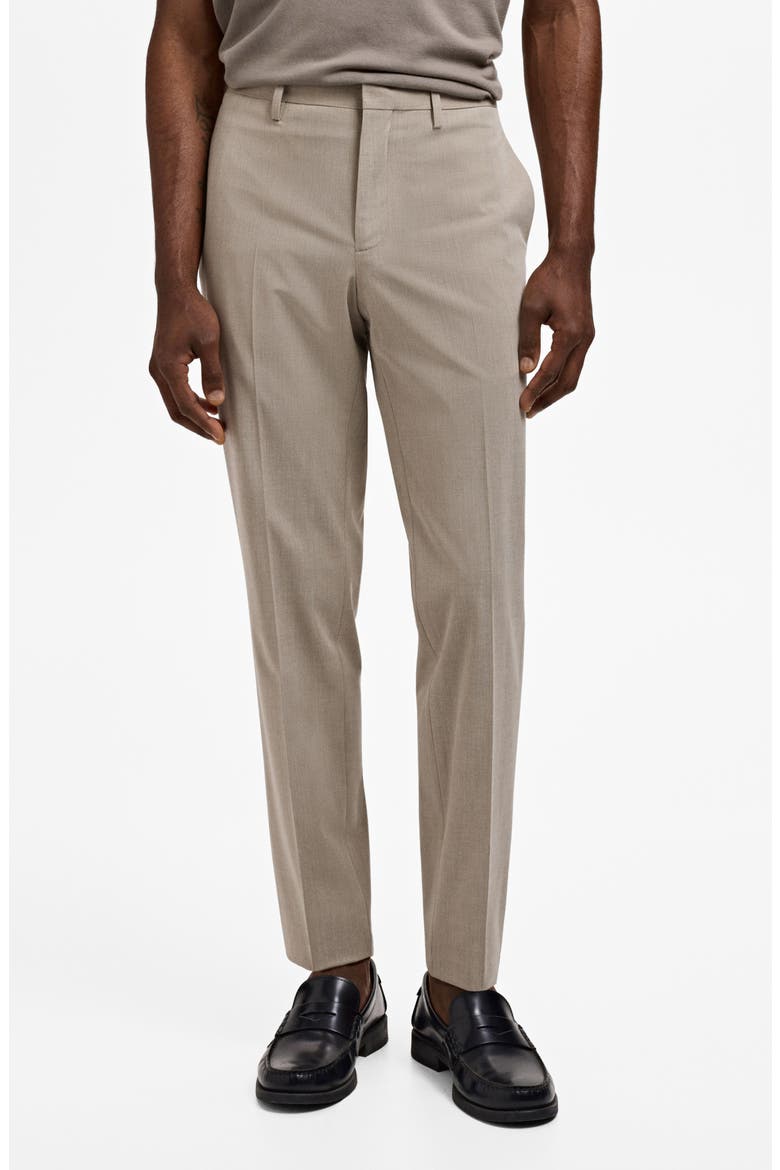 Super Slim Fit Stretch Suit Pants, Main, color, SAND