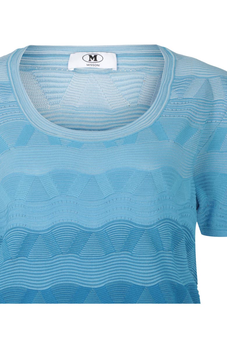 M Missoni Maglia Rib Top, Alternate, color, Degrade Blue Tones