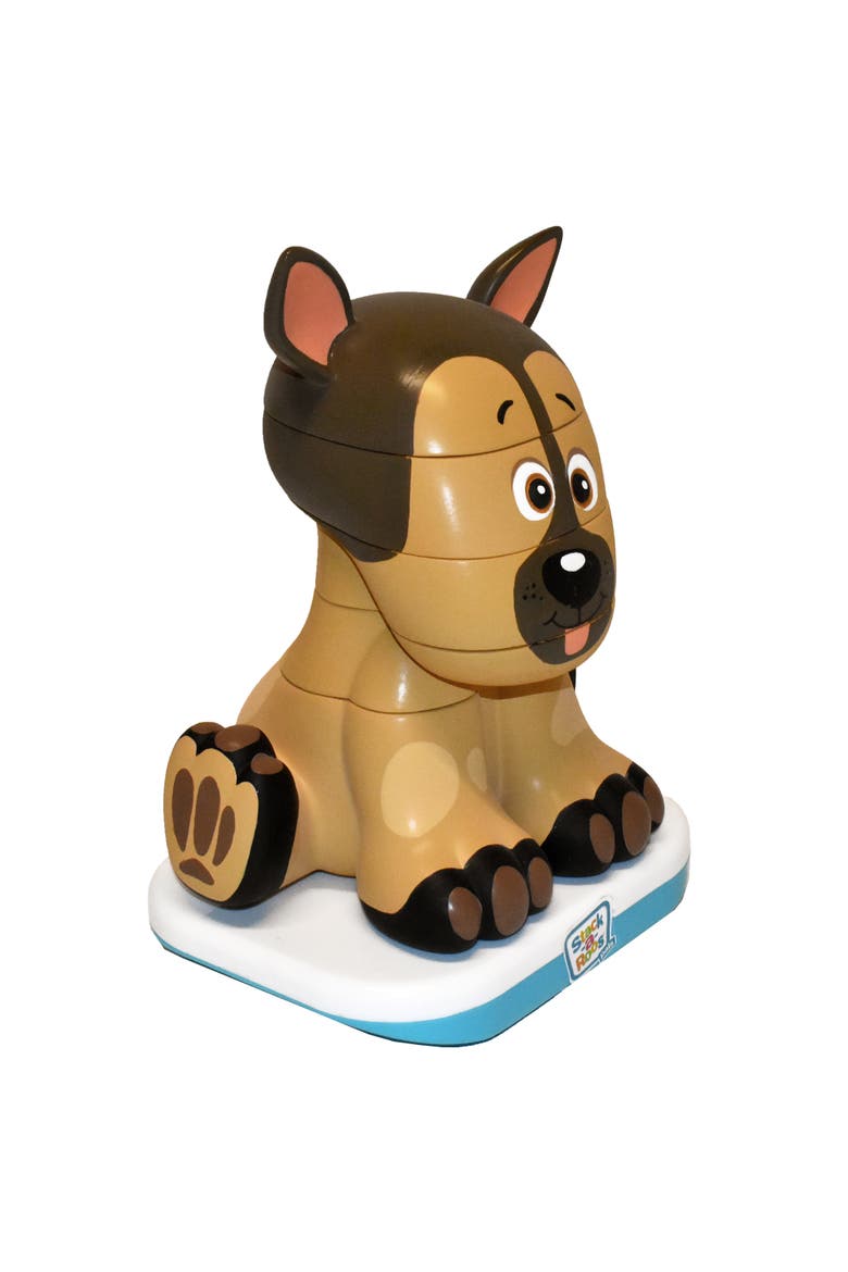 Stackaroos Pals Shepherd Puppy 5Pc Stacking Tower, Lights & Sounds, Stem, Alternate, color, Multicolored