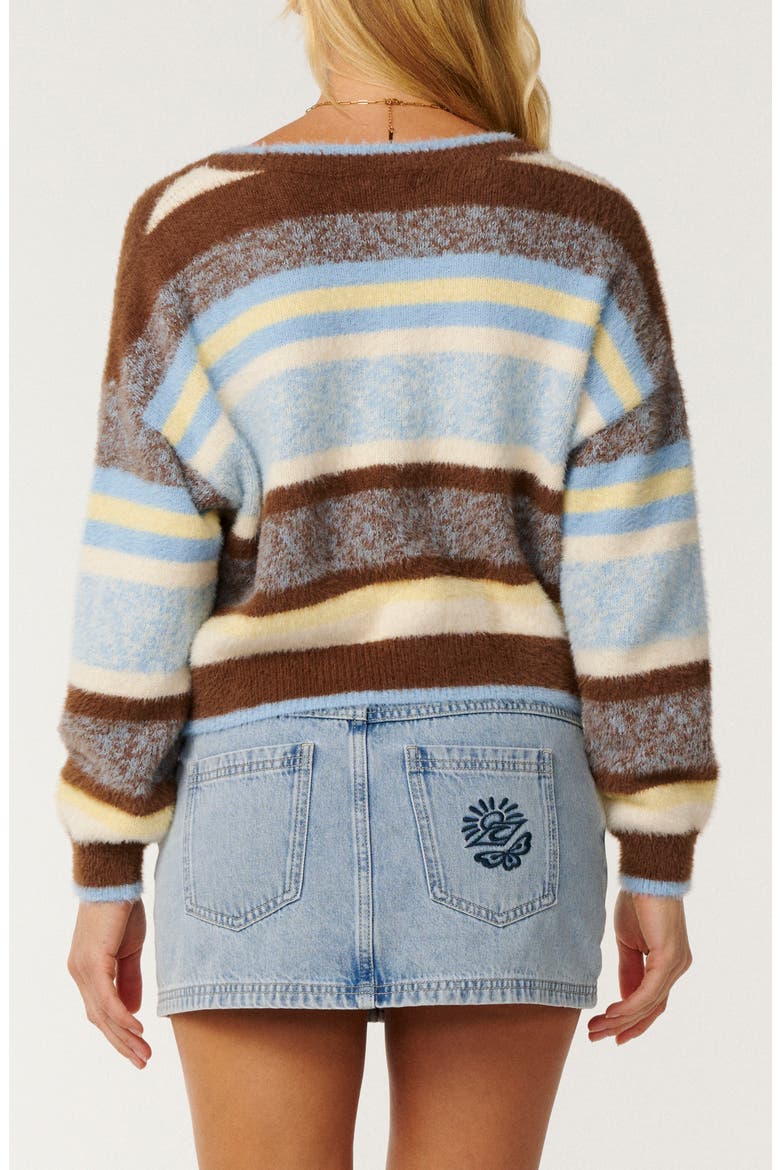 Paraiso Striped Cardigan, Alternate, color, MULTICOLOR