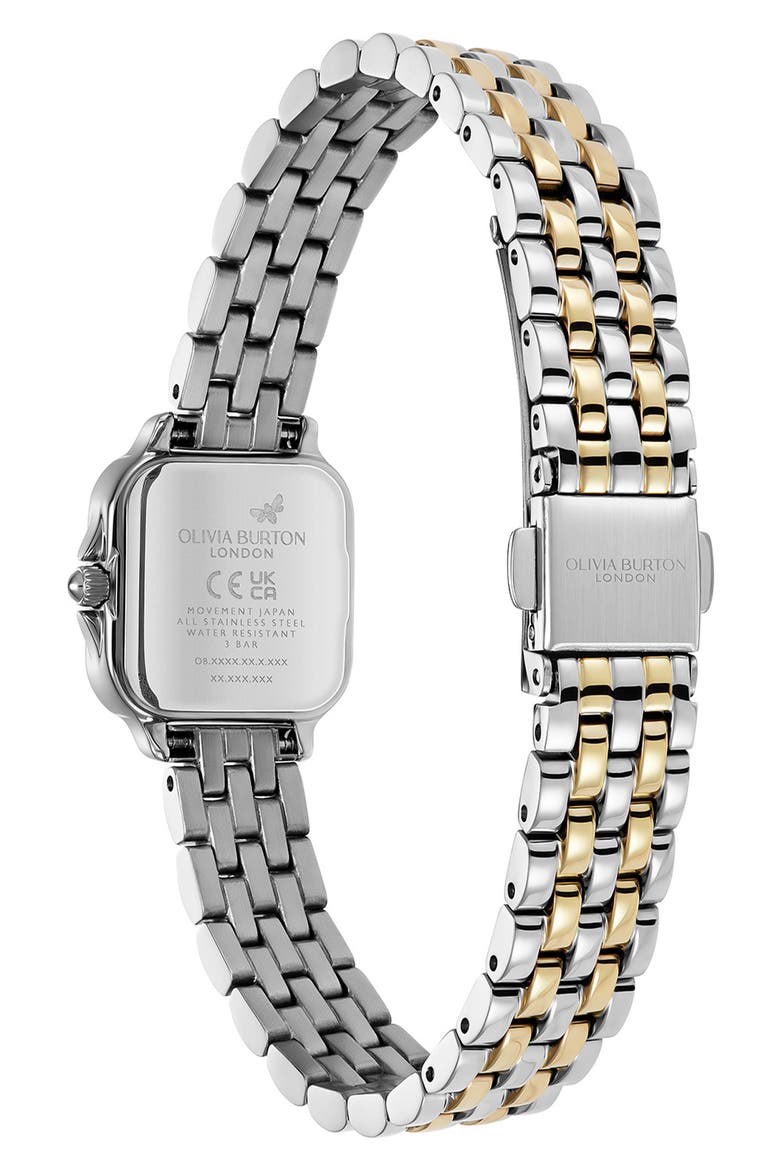 Mini Grosvenor Bracelet Watch, 20mm, Alternate, color, SILVER & GOLD