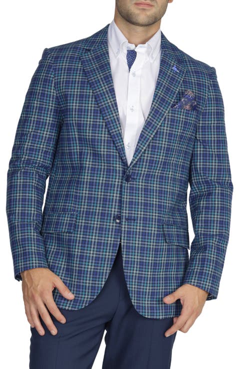 Multi Plaid Cotton Sportcoat