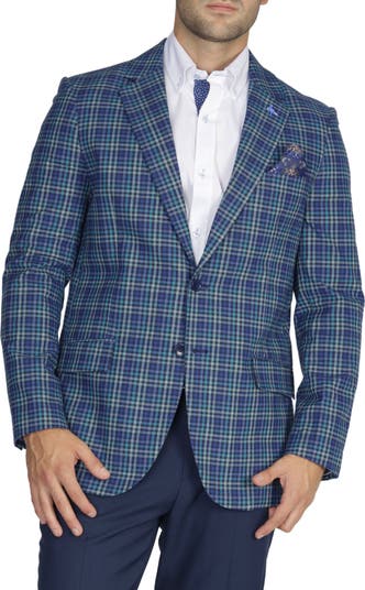 Multi Plaid Cotton Sportcoat