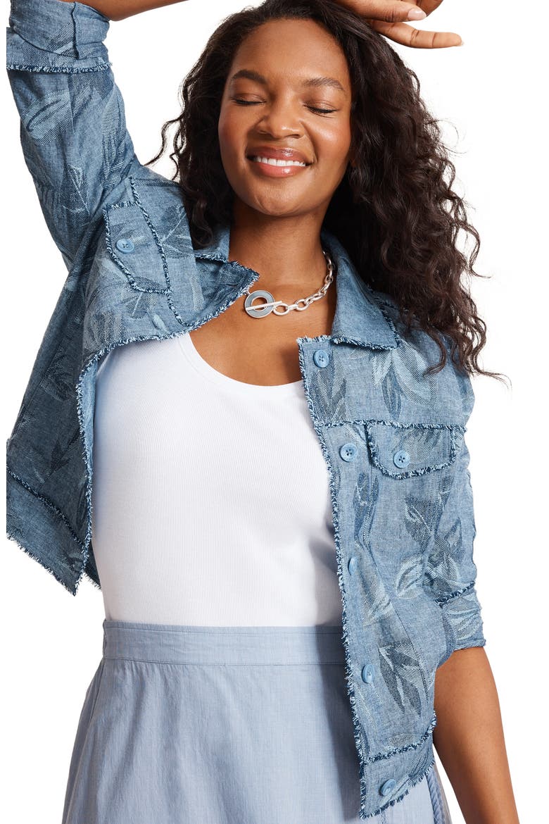 Two Palms Raw Edge Jacket, Alternate, color, COASTLINE