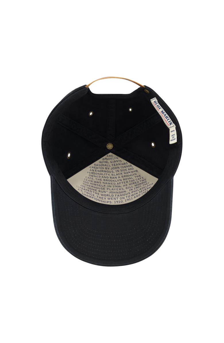 Blue Marlin Brooklyn Royal Giants Baseball Cap, Alternate, color, Black